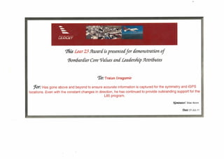 Learjet 85 Award