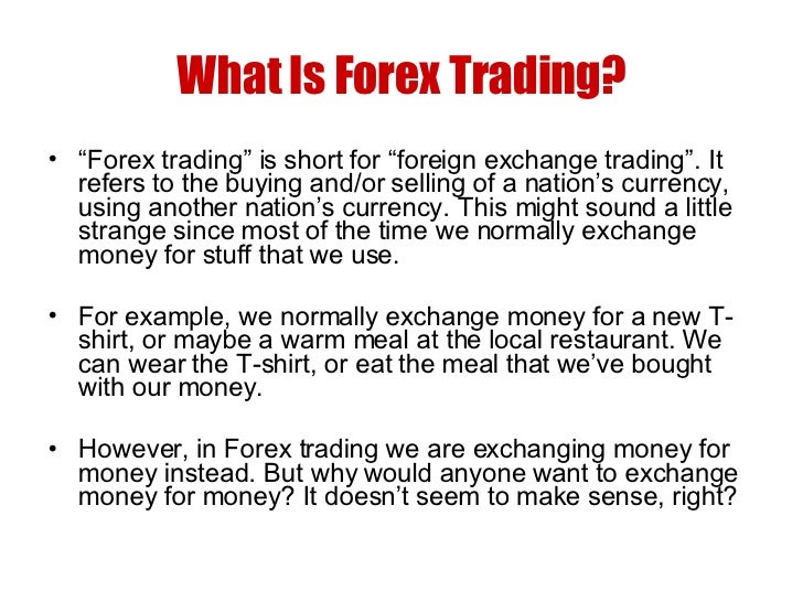 forex trading for beginners notes