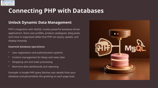 Learn Fast PHP and Build Dynamic Websites | PPTX