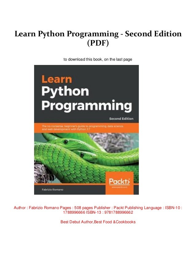 best book for python programming pdf best book for python programming pdf