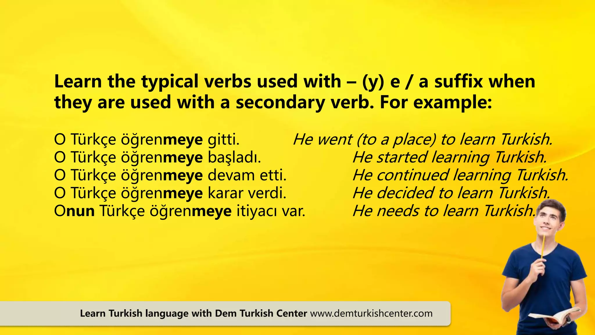 Learn Turkish grammar: 