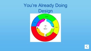 You’re Already Doing 
Design 
 