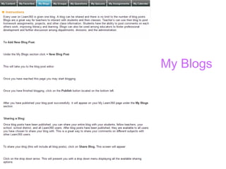 My Blogs 