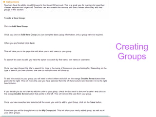 Creating Groups 