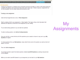 My Assignments 
