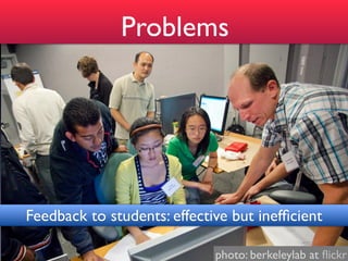 Problems




Feedback to students: effective but inefﬁcient

                             photo: berkeleylab at ﬂickr
 