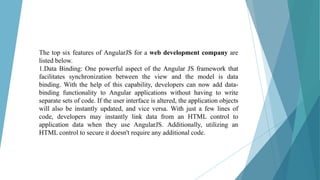 Learn About AngularJS's Numerous Benefits for a Web Development Company ...