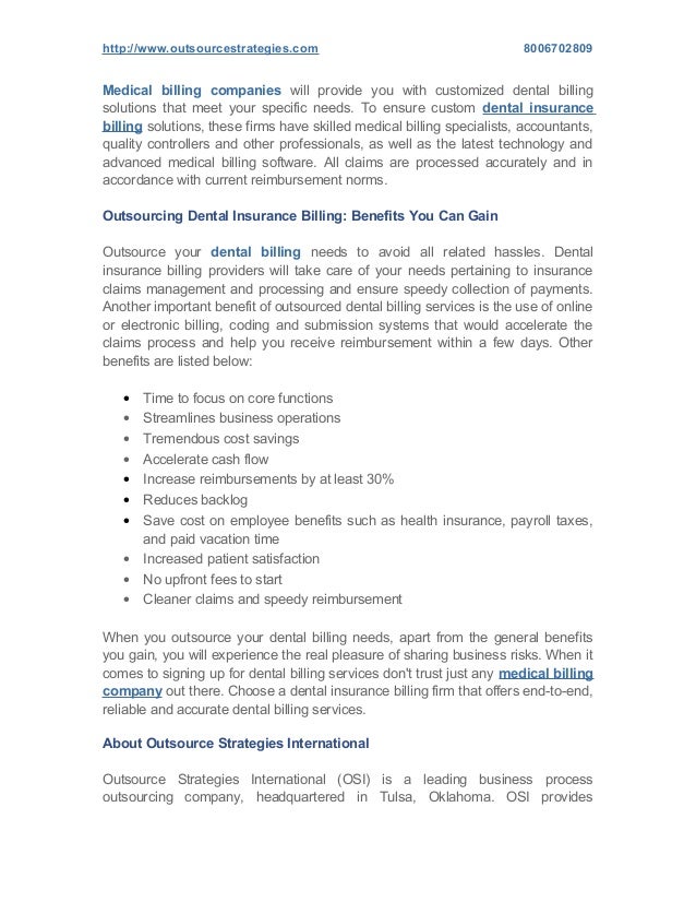 Learn about Dental Insurance Billing