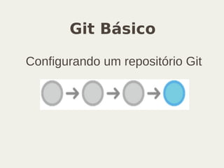 Git Básico
Configurando um repositório Git
 