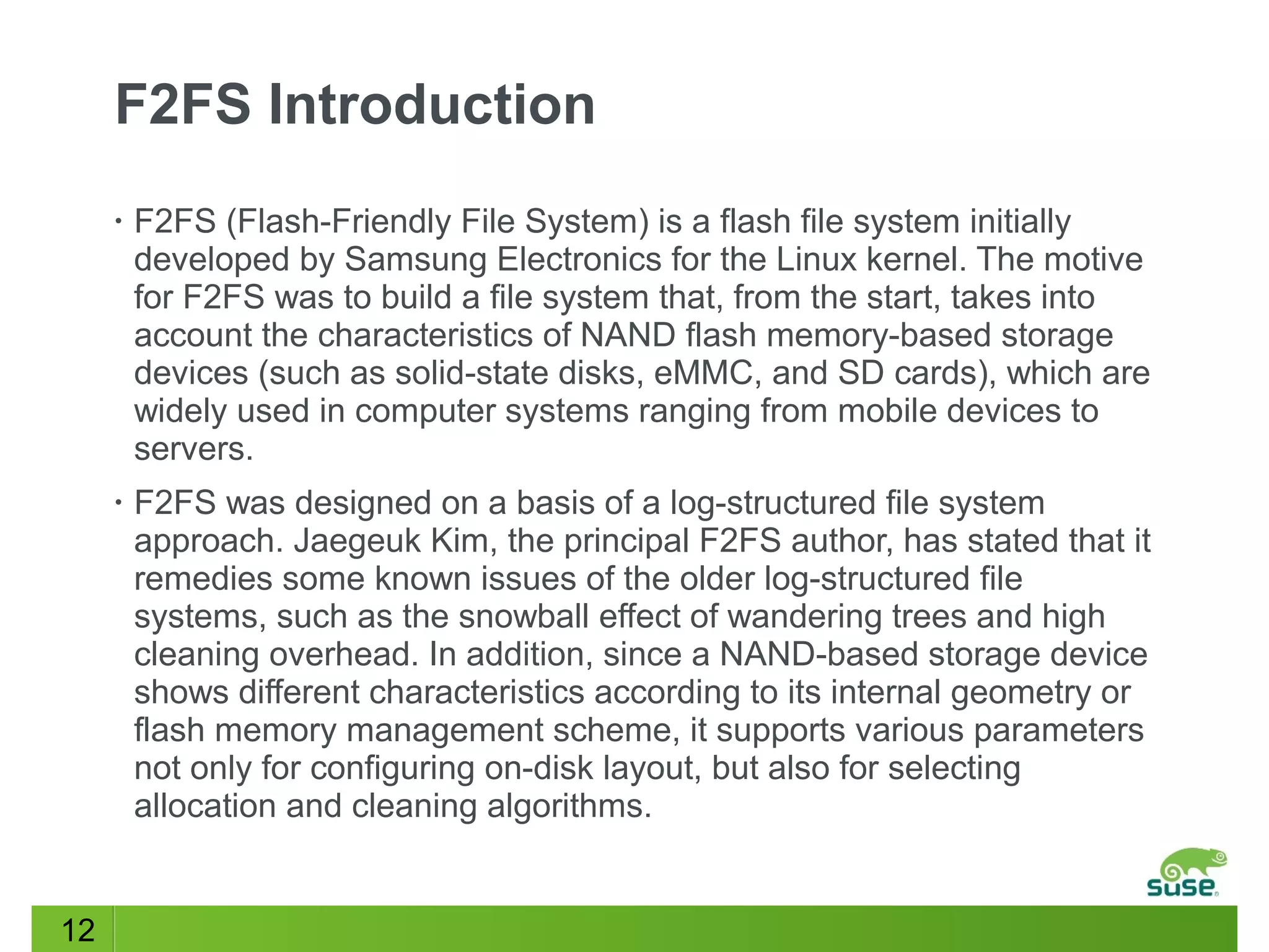 Learn about log structured file system | ODP