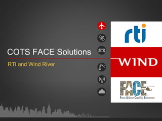 COTS FACE Solutions
RTI and Wind River
 