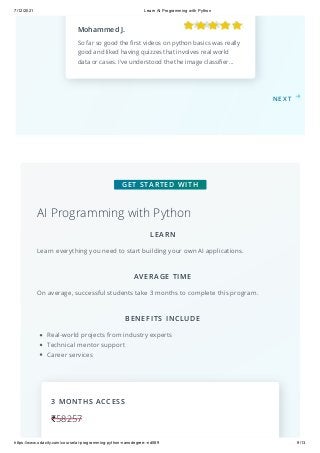 Learn ai programming with python