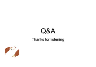 Q&A
Thanks for listening
 