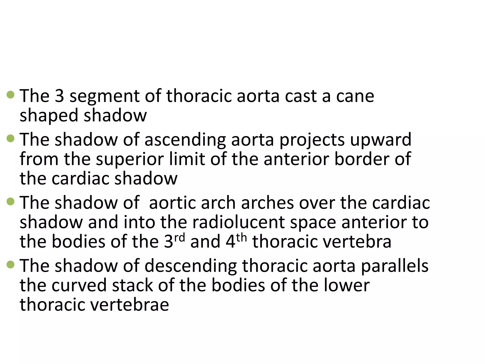 Aortic Shadow Learn Chest X-Ray With Its Normal Positioning & Radio-Anatomy | PPTX