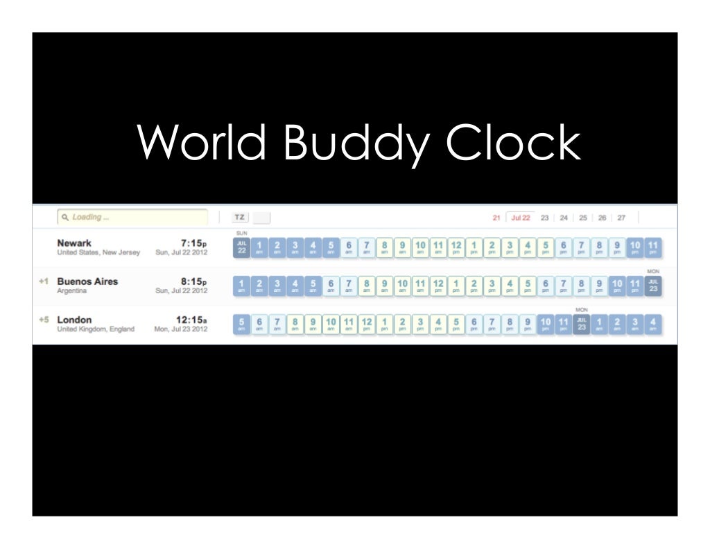 World Buddy Clock