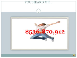 YOU HEARD ME…
$536,870,912
 