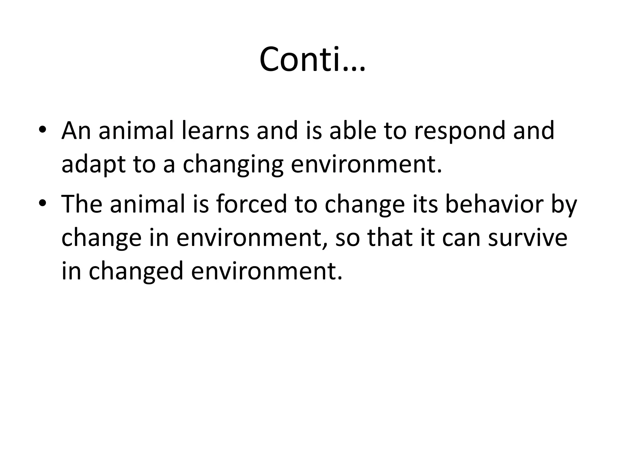 Learned behavior in animals | PPT