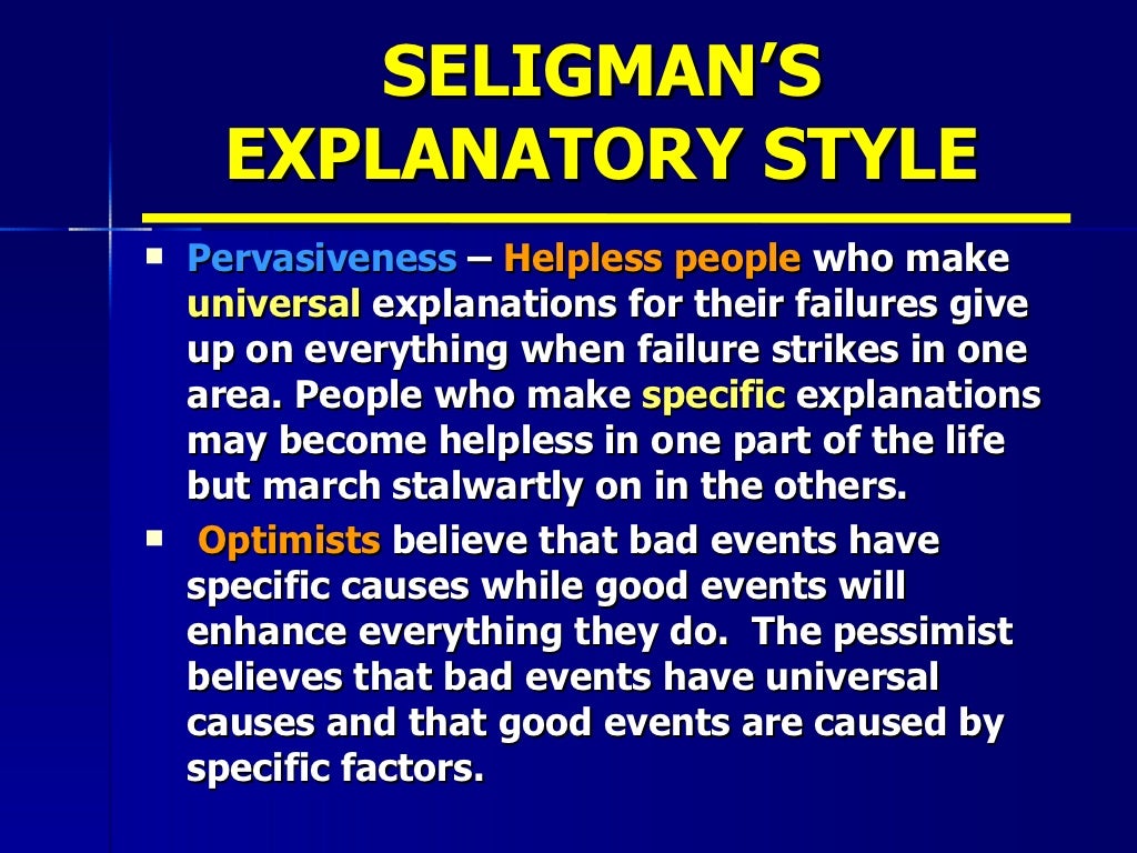 Learned helplessness &_control