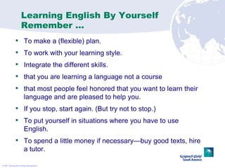Learn english by yourself | PPT