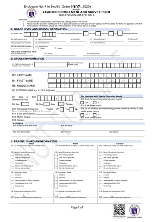 Learner enrollment-and-survey-form | PDF