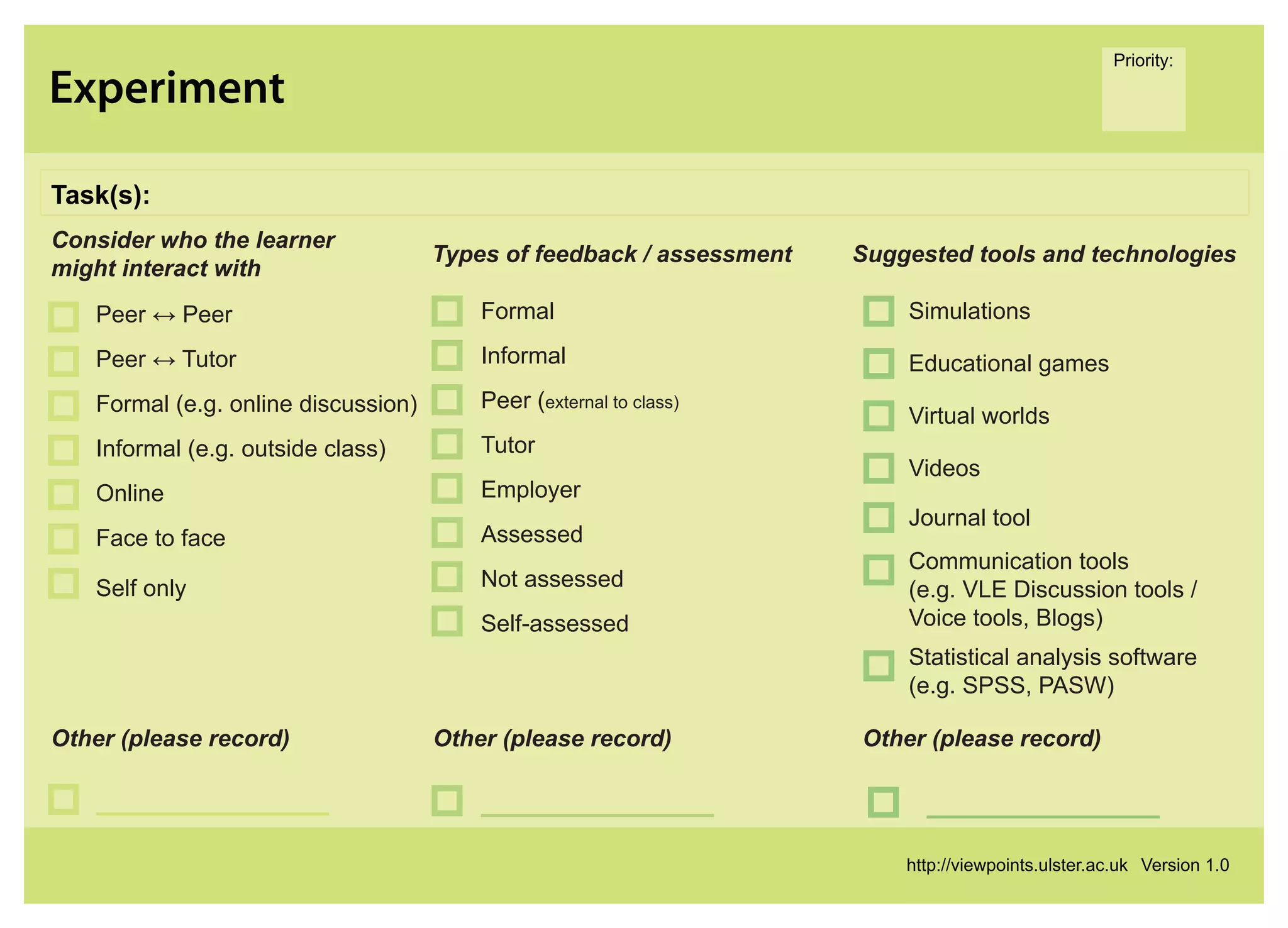 Learner Engagement printable cards | PDF
