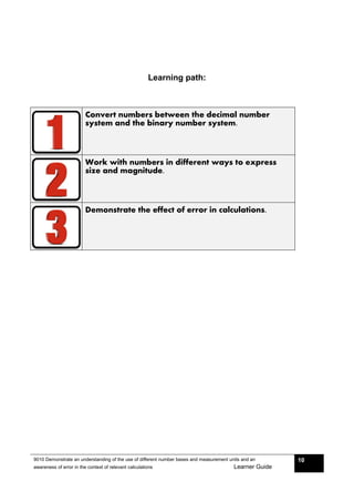 9010 Demonstrate an understanding of the use of different number bases ...