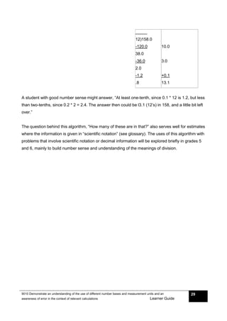 9010 Demonstrate an understanding of the use of different number bases ...
