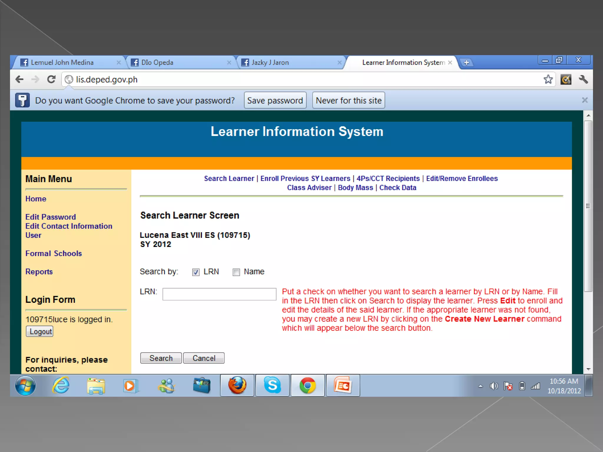 Learner information system (lis)