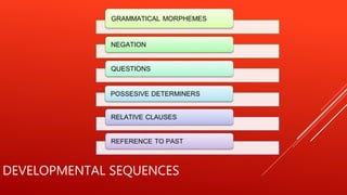 DEVELOPMENTAL SEQUENCES
 