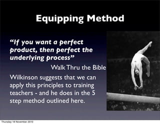 Bruce Wilkinson, 7 Laws of the Learner: law 6b Equipping maximisers | PDF