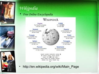 Wikipedia Free Online Encyclopedia http://en.wikipedia.org/wiki/Main_Page 