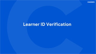 Learner ID Verification
 