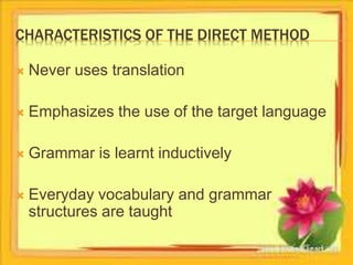 Learners' roles in the different teaching approaches and methods | PPTX