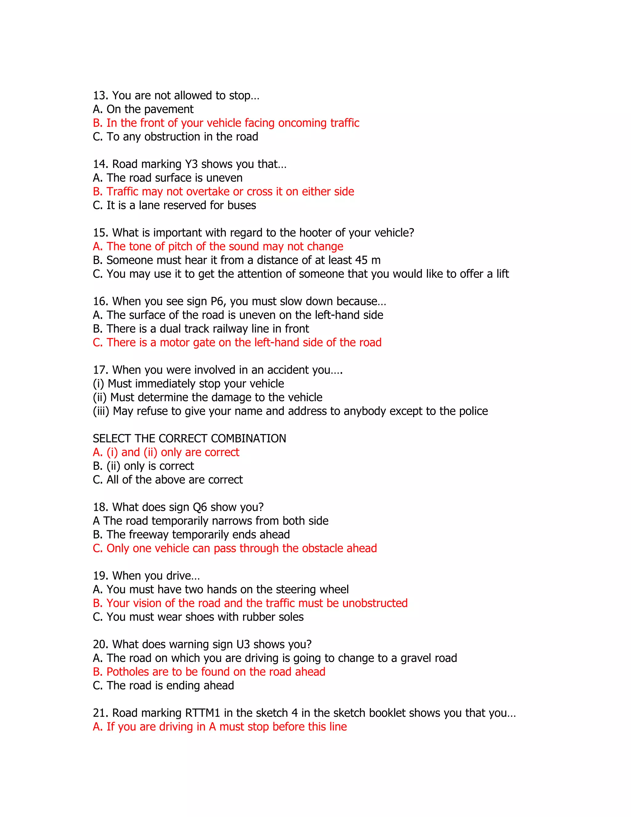 Learners test c | DOC