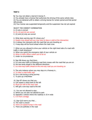 Learners test c | DOC