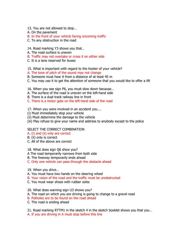 Learners test c | DOC