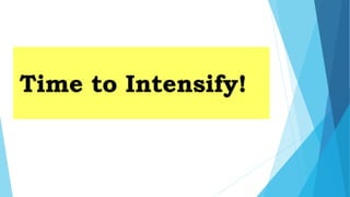 Time to Intensify!
 