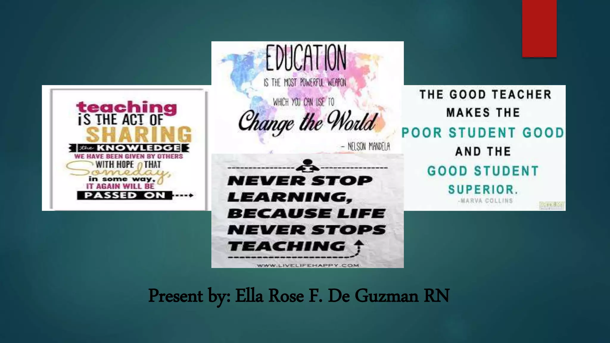 Presented by: Ella Rose F. De Guzman RN
 