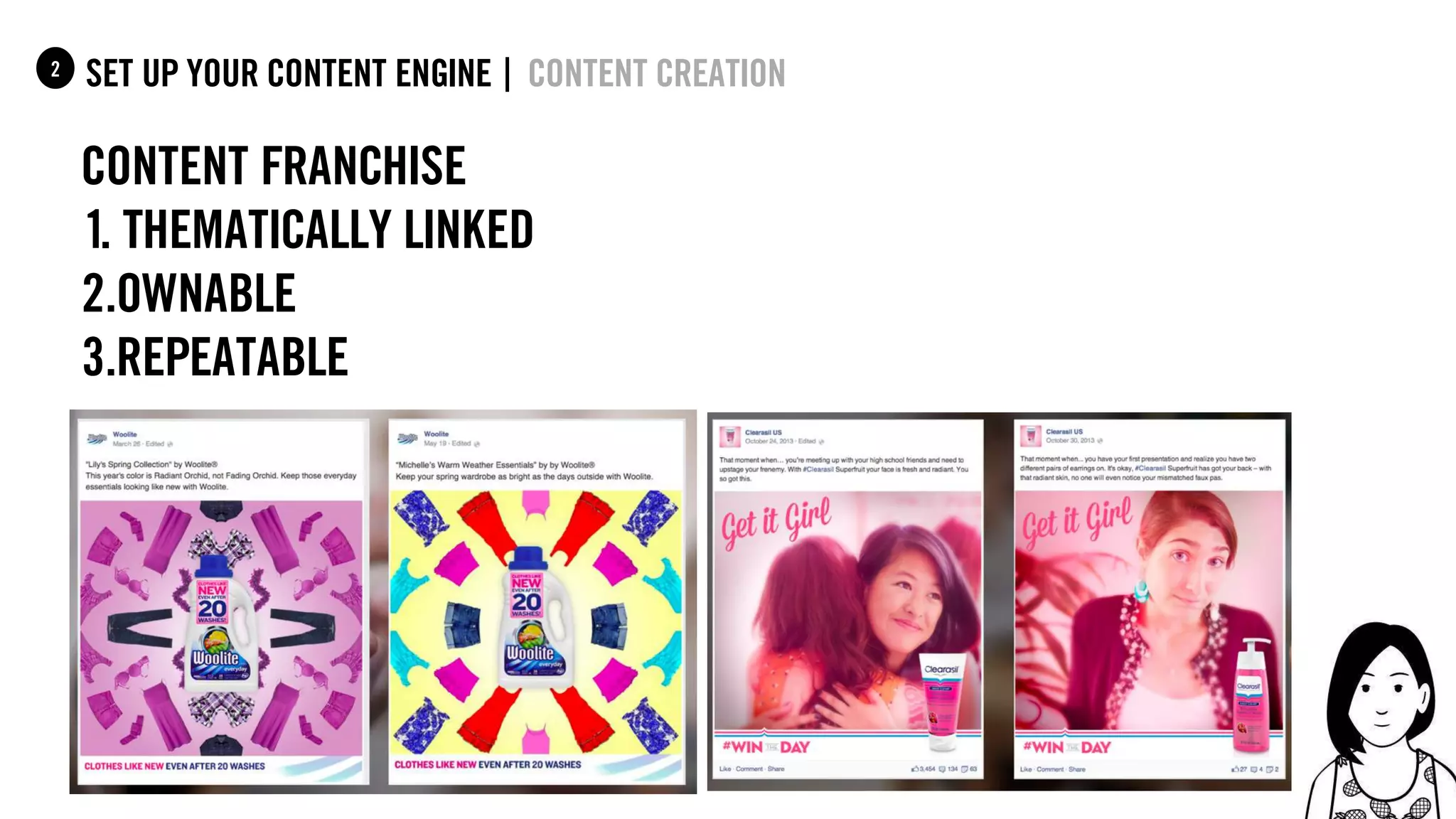 59
set up your content Engine |1 content creation
content franchise
1. thematically linked
2.ownable
3.repeatable
2
 