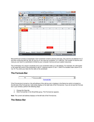 Learn excel | PDF