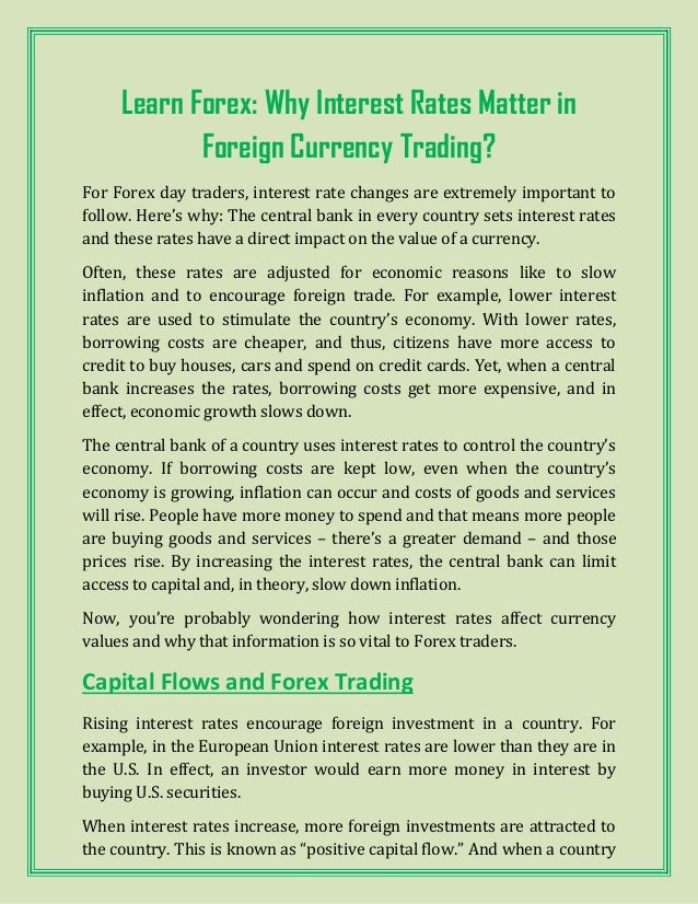 Forex 3 currencies interest rates