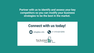 Partner with us to identify and assess your key
competitors so you can modify your business
strategies to be the best in t...