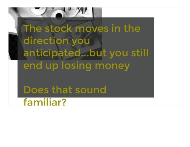 How do you lose money trading options