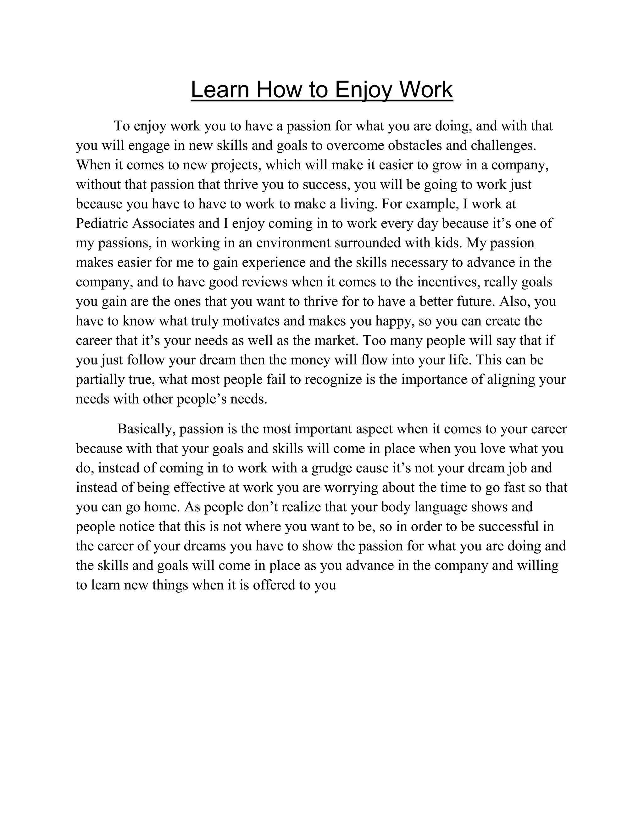 Learn How To Enjoy Work PDF Learn How To Enjoy Work Pdf