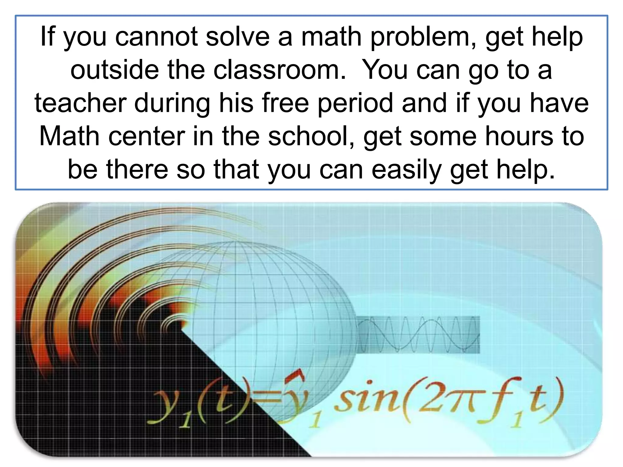 Learn How to Solve Math Problem | PPT | Free Download