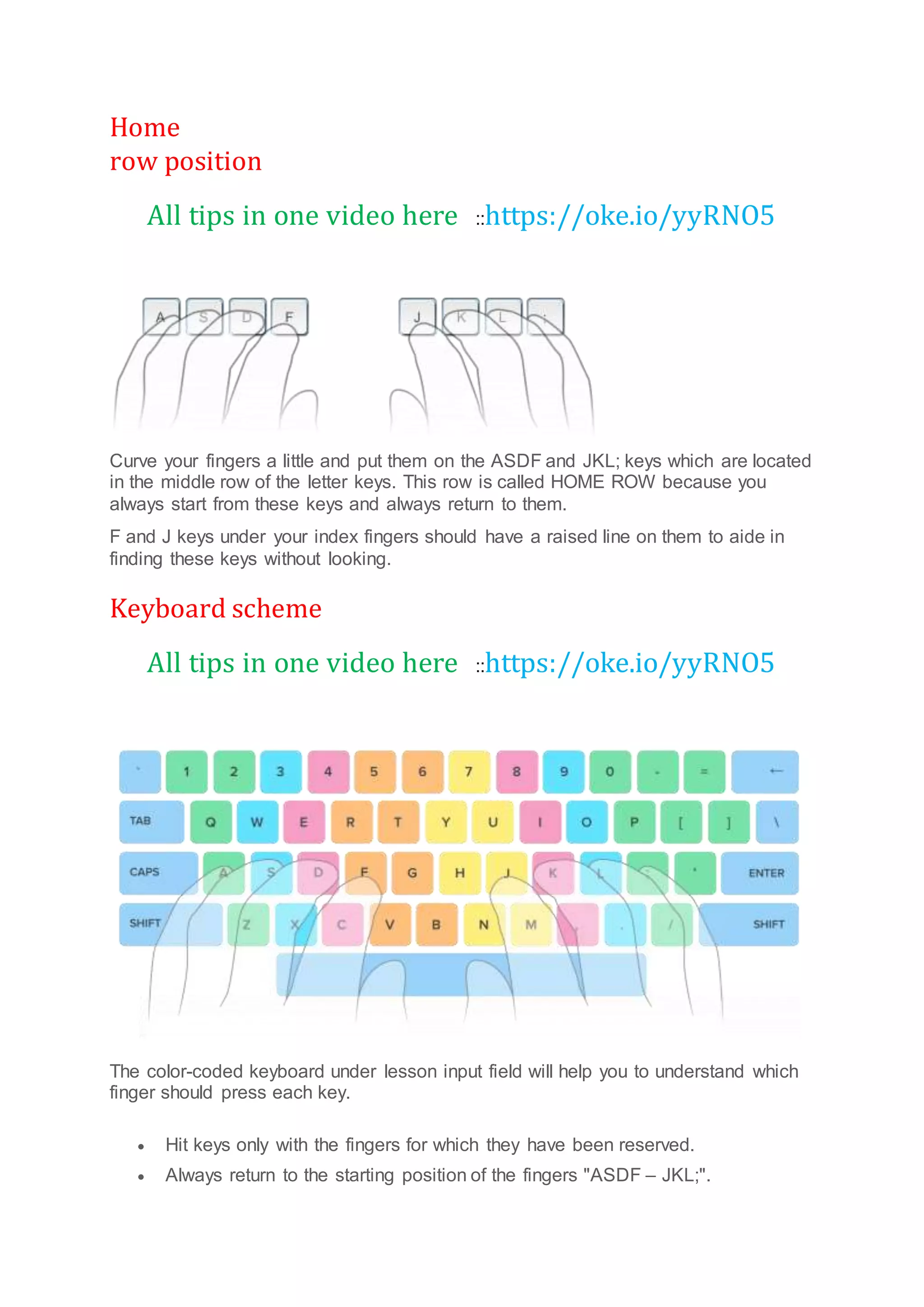 Learn how to type fast on keyboard | DOCX