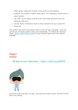 Learn how to type fast on keyboard | DOCX