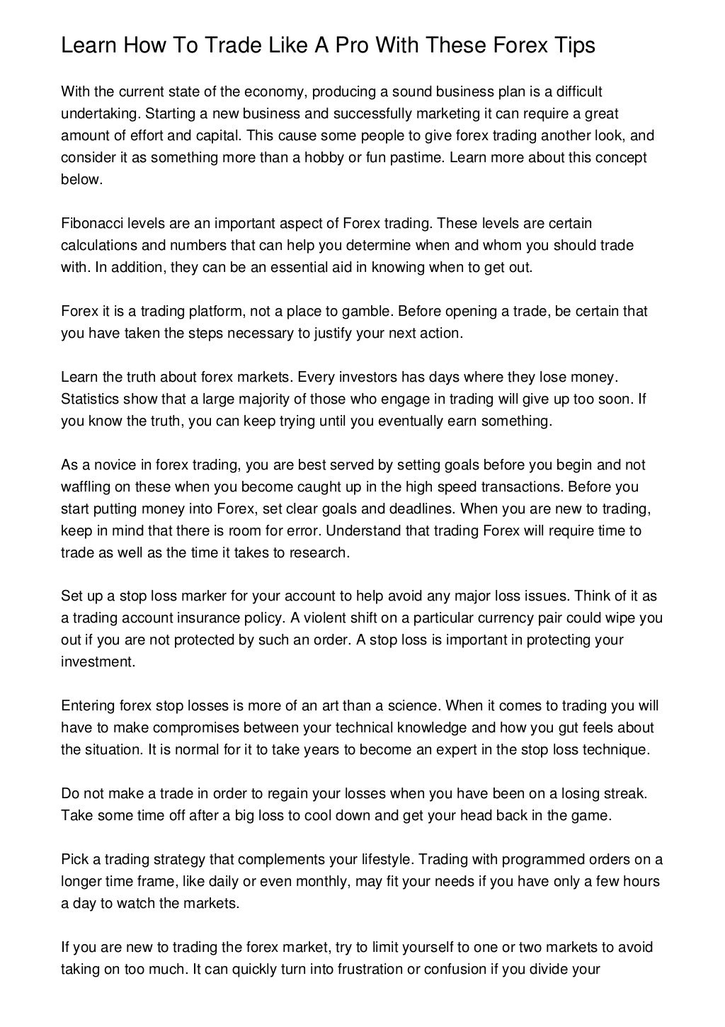 Trade like a pro pdf