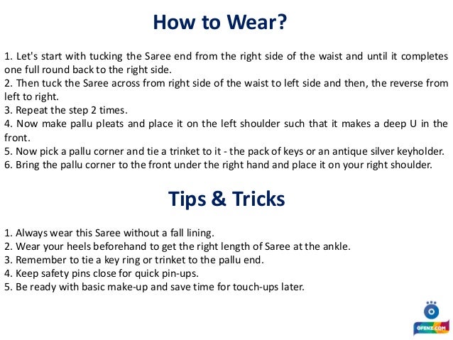 Learn How to Wear a Saree
