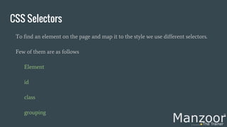 Learn html and css from scratch | PPT